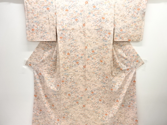 JAPANESE KIMONO / KOMON / FLORAL PLANTS